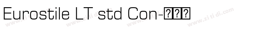Eurostile LT std Con字体转换